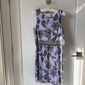 Donna Morgan Print Knit Popover Dress